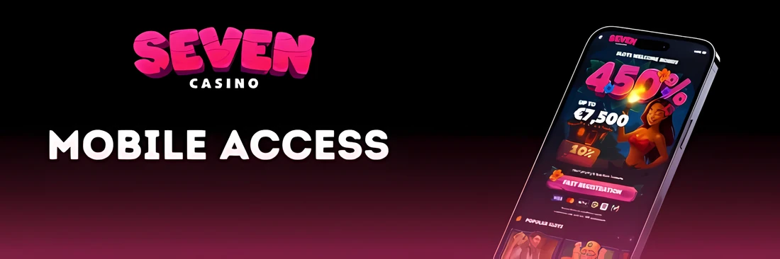 Seven Casino UK on mobile with the welcome bonus